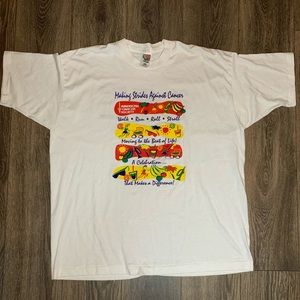 American Cancer Society Single Stitch Tee XXL